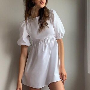 Sunday Best Aritzia Babydoll Dress Size XS White Bridal Cottagecore Spring